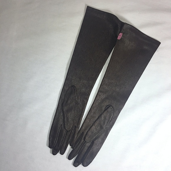 NWT 50s VTG Slinky Long Evening Gloves 15" - Picture 3 of 5